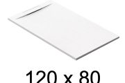 Guilty shower tray, 120x80 cm, discreet drain - Merida