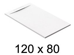 Guilty shower tray, 120x80 cm, discreet drain - EcoWall