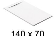 Guilty shower tray, 140x70 cm, discreet drain - PINO