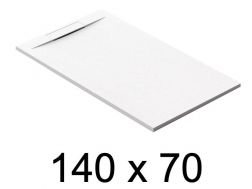 Guilty shower tray, 140x70 cm, discreet drain - Merida