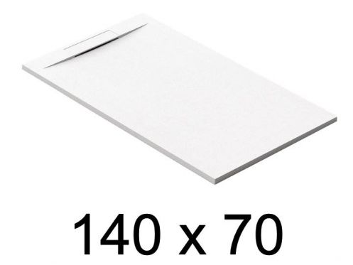 Guilty shower tray, 140x70 cm, discreet drain - Merida