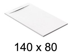 Guilty shower tray, 140x80 cm, discreet drain - Merida