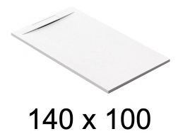 Guilty shower tray, 140x100 cm, discreet drainage - PINO 100x140