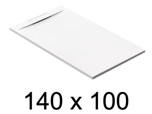 Guilty shower tray, 140x100 cm, discreet drainage - PINO 100x140