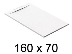 Guilty shower tray, 160x70 cm, discreet drain - EcoWall