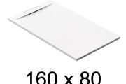 Guilty shower tray, 160x80 cm, discreet drain - Merida