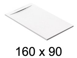 Guilty shower tray, 160x90 cm, discreet drain - EcoWall