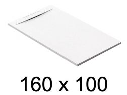Guilty shower tray, 160x100 cm, discreet drainage - PINO 100x160