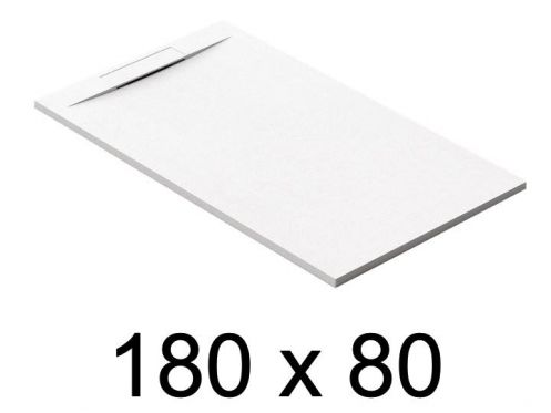 Guilty shower tray, 180x80 cm, discreet drainage - PINO 80x180