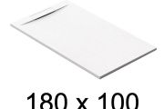 Guilty shower tray, 180x100 cm, discreet drain - PINO