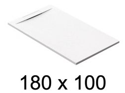 Guilty shower tray, 180x100 cm, discreet drain - EcoWall