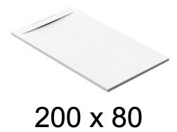 Guilty shower tray, 200x80 cm, discreet drainage - PINO 80x200