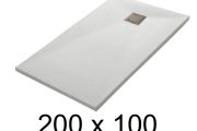 Custom shower tray 200x100 cm resin TECNIK