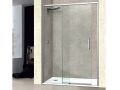Sliding shower door, 118 to 121 cm, with fixed glass - NANTES 310 CH