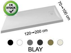 guilty shower tray, lightweight mineral resin - BLAY