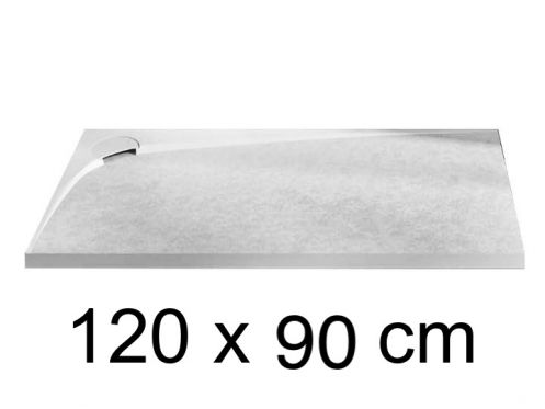 Shower tray, right angle drain 120 x 90 cm, - ALESON RIGHT