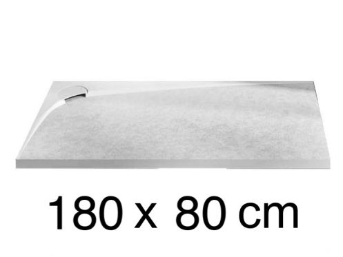 Shower tray, right angle drain 180 x 80 cm, - ALESON RIGHT