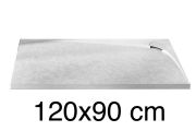 Shower tray, left corner evacuation, 120x90 cm - ALESON LEFT