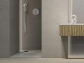 Shower tray, left corner evacuation, 140x80 cm - ALESON LEFT