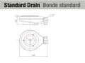 Shower tray, left corner evacuation, 140x80 cm - ALESON LEFT