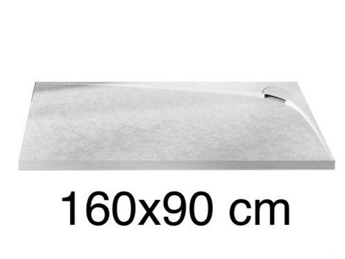 Shower tray, left corner evacuation, 160x90 cm - ALESON LEFT