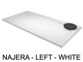 Shower tray, left corner evacuation, cuttable - NAJERA LEFT 120