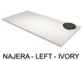 Shower tray, left corner evacuation, cuttable - NAJERA LEFT 120