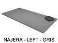 Shower tray, left corner evacuation, cuttable - NAJERA LEFT 120