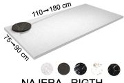 Shower tray, right angle drain - NAJERA RIGHT 120
