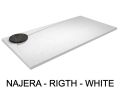 Shower tray, right angle drain - NAJERA RIGHT 120