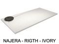 Shower tray, right angle drain - NAJERA RIGHT 120