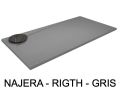 Shower tray, right angle drain - NAJERA RIGHT 120