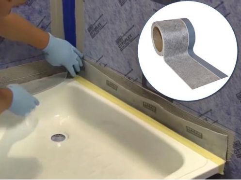 Waterproofing protection for ultra-flat shower tray – FLEX SYSTEM