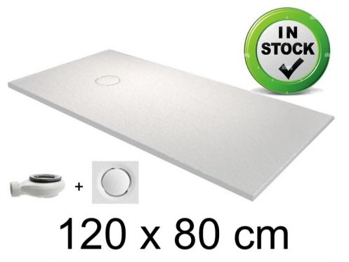 Shower tray, 120x80 cm, cuttable, design - FINES
