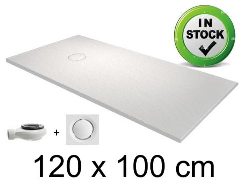 Shower tray, 120x100 cm, cuttable, design - FINES