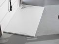 Cuttable shower tray, corner drain - MUNICH 120