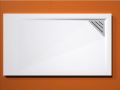 Cuttable shower tray, corner drain - MUNICH 120