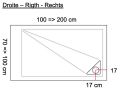 Cuttable shower tray, corner drain - MUNICH 120