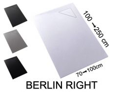 Shower tray, right angle drain - BERLIN RIGHT 210