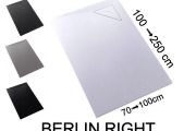 Shower tray, right angle drain - BERLIN RIGHT 240