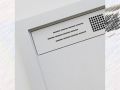 Shower tray, drain, in mineral resin - VENISE XL 250