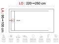 Shower tray, drain, in mineral resin - VENISE XL 250