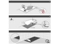Shower tray with gutter 250 cm extra flat resin - VENISE XL