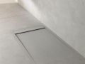 Large gutter shower tray, resin - ETNA XL COVER 230