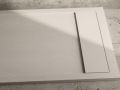 Large gutter shower tray, resin - ETNA XL COVER 220