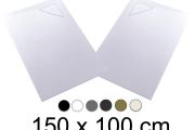 Shower tray, 150x100 cm, angle drain - BERLIN