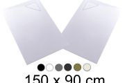 Shower tray, 150x90 cm, angle drain - BERLIN