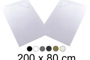Shower tray, 200x80 cm, angle drain - BERLIN 80x200