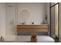 Vertigo Light 60x120 cm - SPC wall panel, cement light grey finish