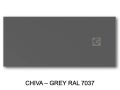 Shower tray, 100x80 cm, Pizarra finish resin, cuttable - CHIVA 80x100